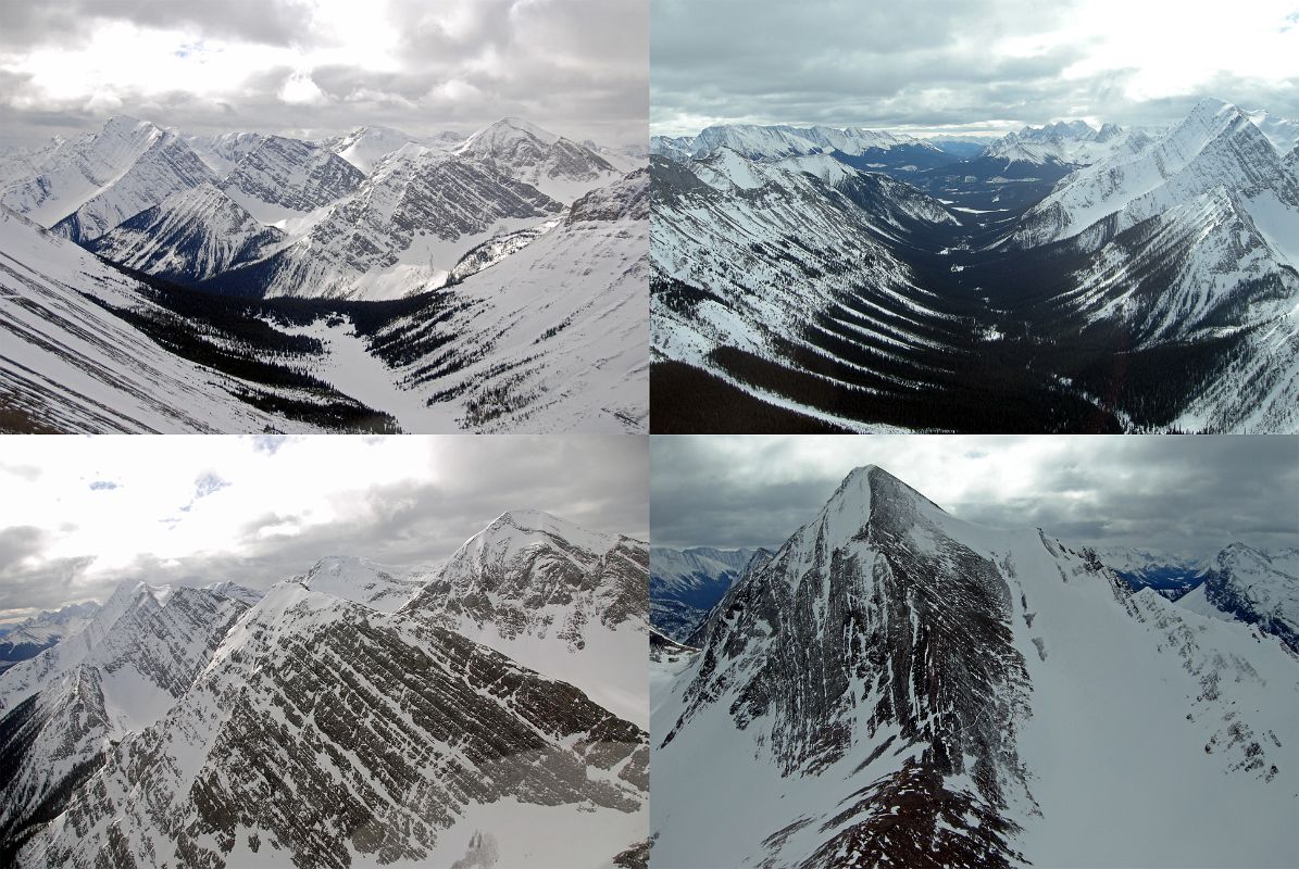 17 Cone Mountain From Helicopter Between Canmore And Mount Assiniboine In Winter